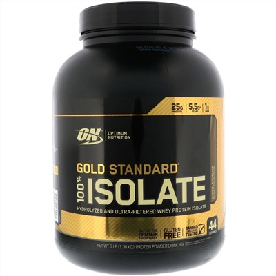 Optimum Nutrition, Gold Standard, 100% изолят, Chocolate Bliss, 1,36 кг (3 фунта)