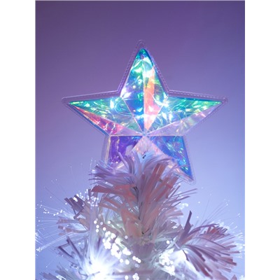 Ёлка светодиодная «Белоснежная» 90 см, диаметр нижнего яруса 45 см, 8 веток, 8 режимов, свечение белое