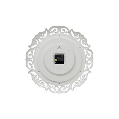 Часы настенные интерьерные «Хостон», бесшумные, плавный ход, d=40.5 см, циферблат d=26 см, белые, от батарейки 1×АА