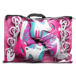 Ролики детские, размер L (цвет розовый)