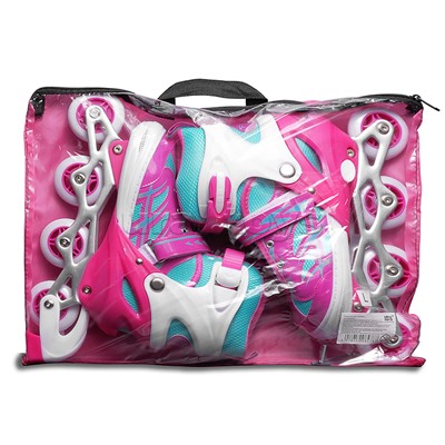 Ролики детские, размер L (цвет розовый)