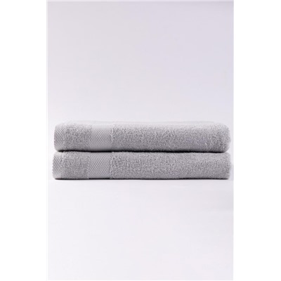 Набор банных полотенец Ночь Нежна Sevil 2 шт. (Серый)