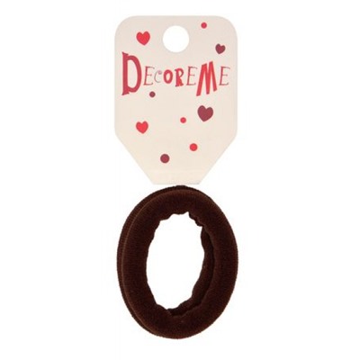 Резинка для волос 1 шт коричневая 2 см 2-712/156 DecoreMe
