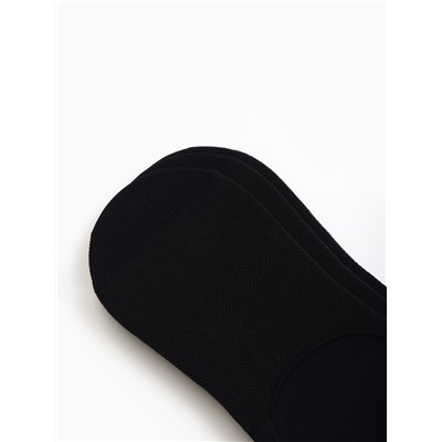 Следки спортивные с компрессией Resport, 3 пары, размер 35-38, чёрные