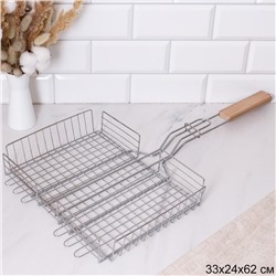 Решетка - гриль глубокая 32х24х62 см Хром / 112-4 /уп 25/0,608/ решетка для барбекю