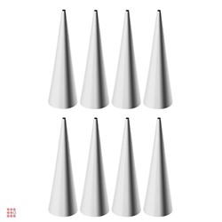 SATOSHI Набор форм для выпечки "конус" 8шт, 12х3,5см, нерж.сталь