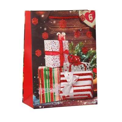Пакет подарочный 18х24х8.5 / 362-56-S /уп 12/720/ микс Новый год