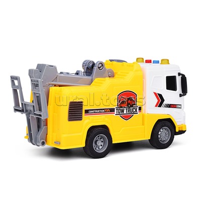 Машина "Инжинерная" 1:20 (свет, звук) в коробке (желтый)