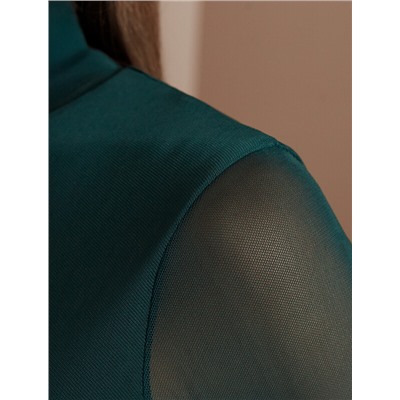 Водолазка с прозрачными рукавами