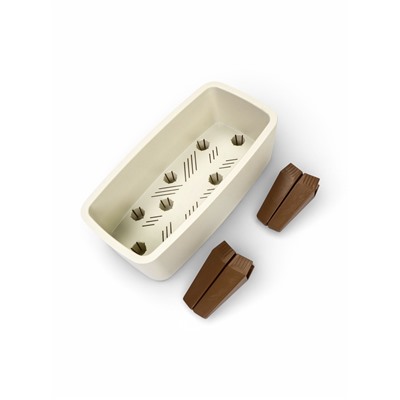 Кашпо для цветов «Флориан», 4.2 л, 39×20×24.5 см, пластиковое, на ножках, белое