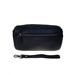 Мужская сумка клатч из натуральной кожи, цвет  коричневый