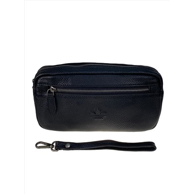 Мужская сумка клатч из натуральной кожи, цвет  коричневый