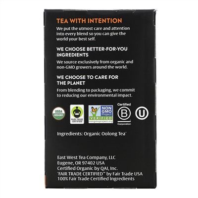 Choice Organic Teas, Oolong Tea, Organic Oolong, 16 Tea Bags, 1.1 oz (32 g)