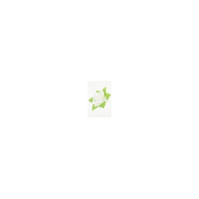 Искусственные цветы, Голова розы малая с листом для ветки, венка