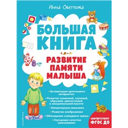 Эксмо Инна Светлова "Большая книга. Развитие памяти малыша"