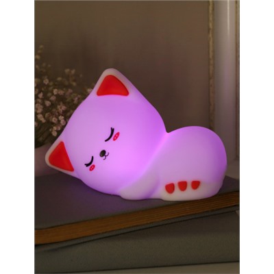 Светильник настольный 16,5х11,5 см Котик / CW182609-1 /уп 100/