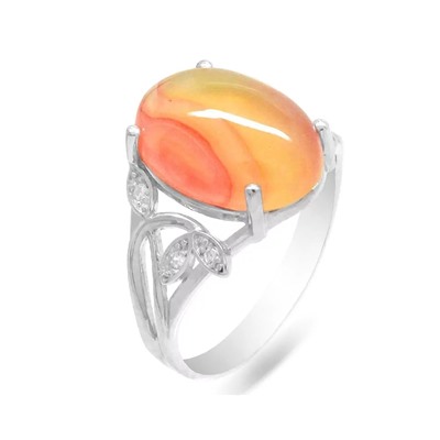 Кольцо из серебра сердолик, СПН4043