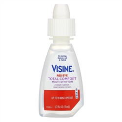 Visine, Red Eye Total Comfort, Multi-Symptom Eye Drops, 1/2 fl oz (15 ml)