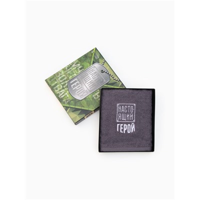 Полотенце махровое «Этель. Настоящий герой», 35×50±5 см, хлопок 100%, серое
