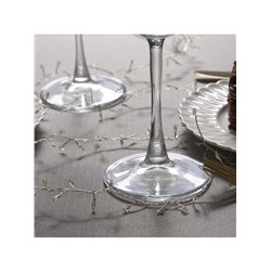 Гирлянда «Мишура» 1 м роса, IP20, серебристая нить, 100 LED, 2 режима, батарейки AAх3 (нет в комплекте), свечение белое