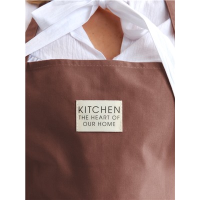 Фартук Этель «Kitchen» 60×70 см, цвет коричневый, 100% хлопок, саржа 220 г/м²