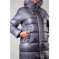 Зимняя удлиненная куртка с капюшоном арт. 221