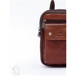 Сумка мужская кожаная 3131 brown Fuzhiniao в Новосибирске
