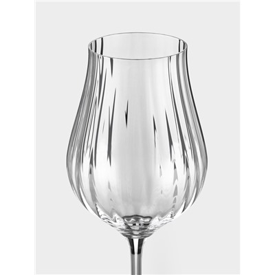 Бокалы для белого вина CRYSTAL BOHEMIA VIREO OPTIC, 400 мл, набор 2 шт., стекло, прозрачные
