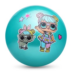 Мяч пвх 23 см "Куклы-модницы" с наклейкой, в сетке