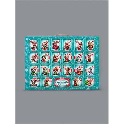 Подарочная новогодняя коробка «Лесная братва», Адвент календарь, с заданиями, 41×3×30 см