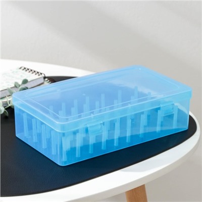 Органайзер для ниток, 42 ячейки, 23.5×13.5×6.5 см, МИКС