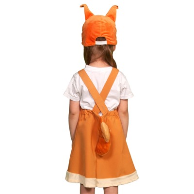 Карнавальный костюм «Белочка» ткань-плюш, 3-6 лет, рост 98-116 см