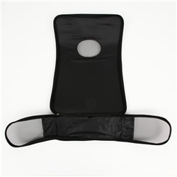 Сумка-переноска каркасная «Лапки Happy», размер М, 40×21×27 см, чёрная