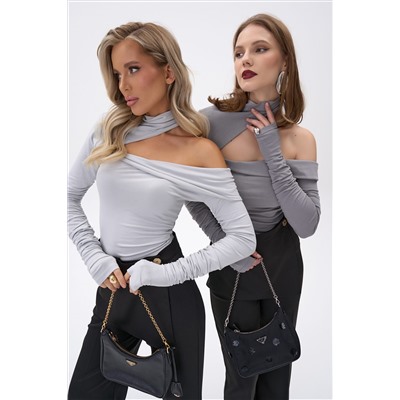 Лонгслив Крис (тёмно-серый)