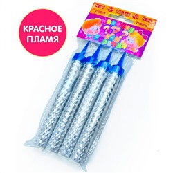 Фонтаны в торт РС1960/Girl "Мальчик или Девочка" (розовое пламя) - для Гендер Пати (Gender Party) (упаковка 4 шт.)