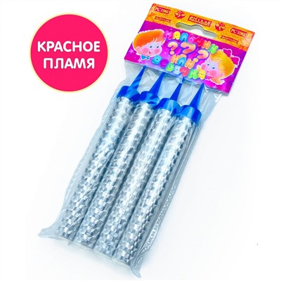 Фонтаны в торт РС1960/Girl "Мальчик или Девочка" (розовое пламя) - для Гендер Пати (Gender Party) (упаковка 4 шт.)