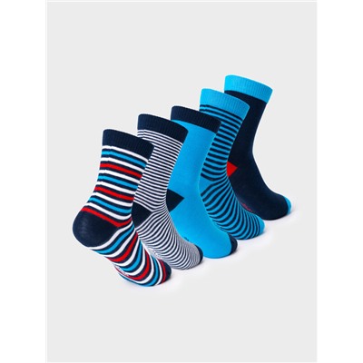 Носки трикотажные для мальчиков, 5 пар в комплекте