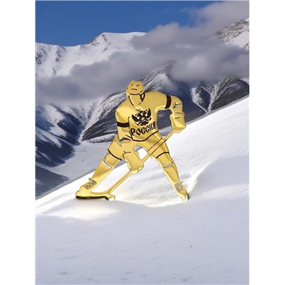 Брошь «Хоккеист»