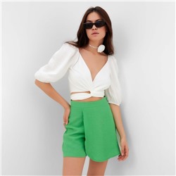 Топ рубашка женский MIST Summer time, белый, размер 48