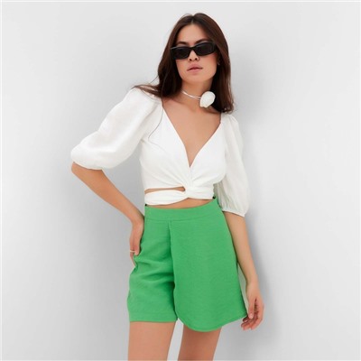 Топ рубашка женский MIST Summer time, белый, размер 48