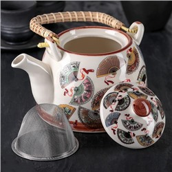 Чайник заварочный «Веера», 900 мл, металлический фильтр, керамика