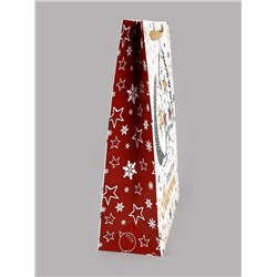 Пакет подарочный новогодний ламинированный вертикальный «Пакетик счастья», 33×42×10 см