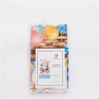 Полотенце «Зайчики», 40×73 см, 100% хлопок, саржа 190 г/м²