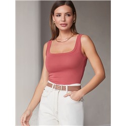 Топ облегающий из эластичного хлопка