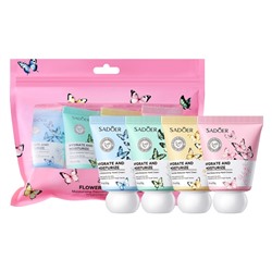Набор кремов для рук "ЦВЕТОЧНЫЕ" Sadoer, 4 шт. * 30 гр.