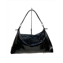 Женская сумка из искусственной кожи, цвет  черный