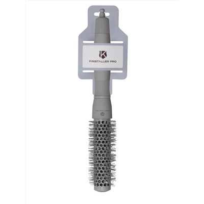 Kristaller Термобрашинг для укладки волос / Ceramic + Ionic TG-X27/23, 25 мм, серый 25339