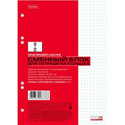 Сменный блок для тетради А5 120л клетка для тетрадей на кольцах (011907) 02449 Хатбер