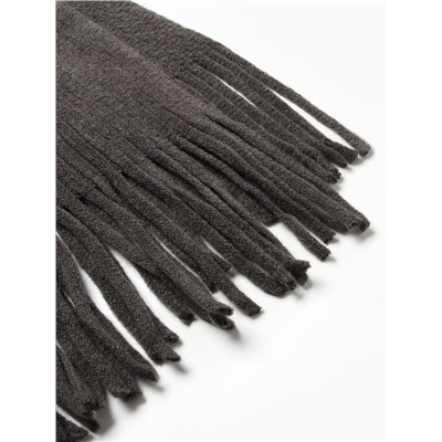 Плед с бахромой «Этель» Stee, 130×170 см, акрил 100%, серый