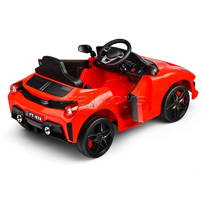 Электромобиль "Скоростной заезд" на аккумуляторе, с р/у управлением, в коробке (красный)